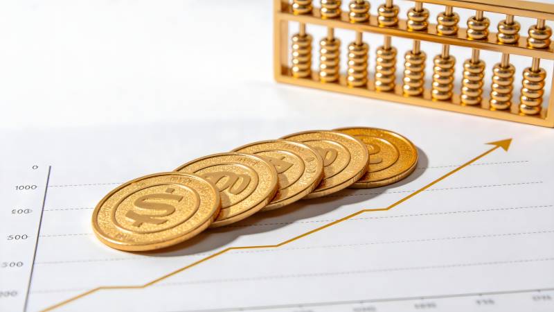 财富增长趋势图图片