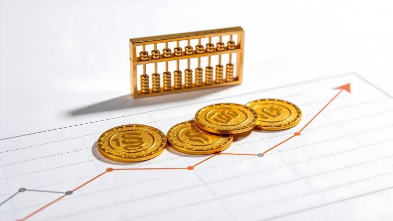 金币与算盘图表图片