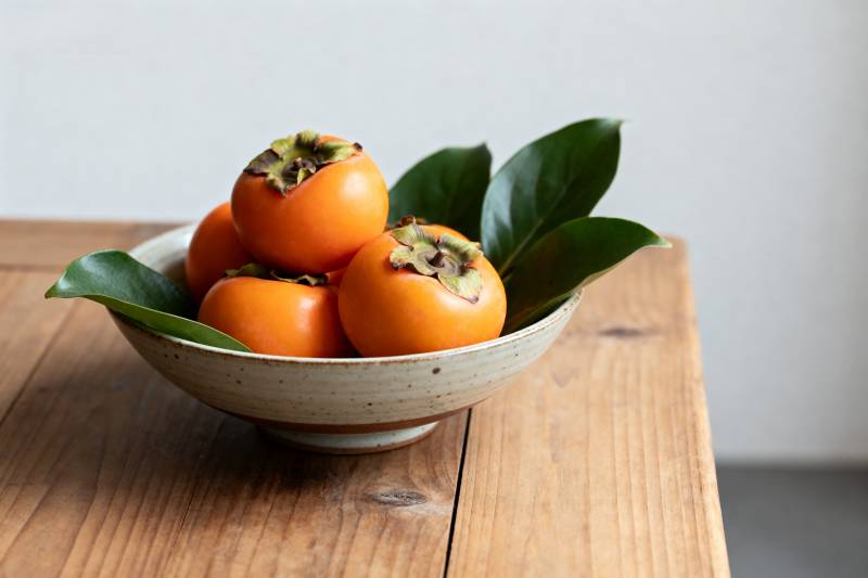 柿子静物图图片