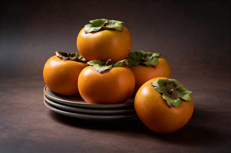 柿子堆叠静物图图片