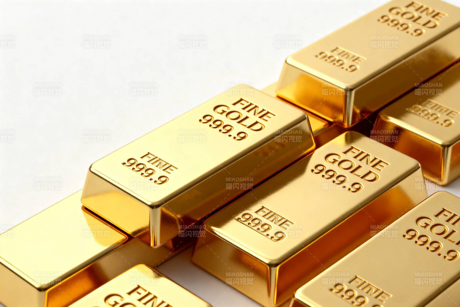 金条闪耀光芒图片