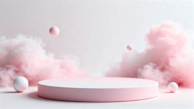 梦幻粉色舞台图片