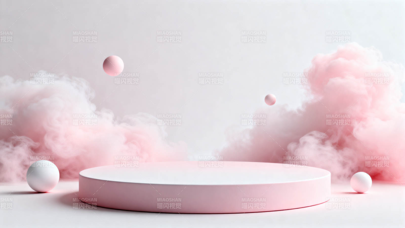 梦幻粉色舞台图片