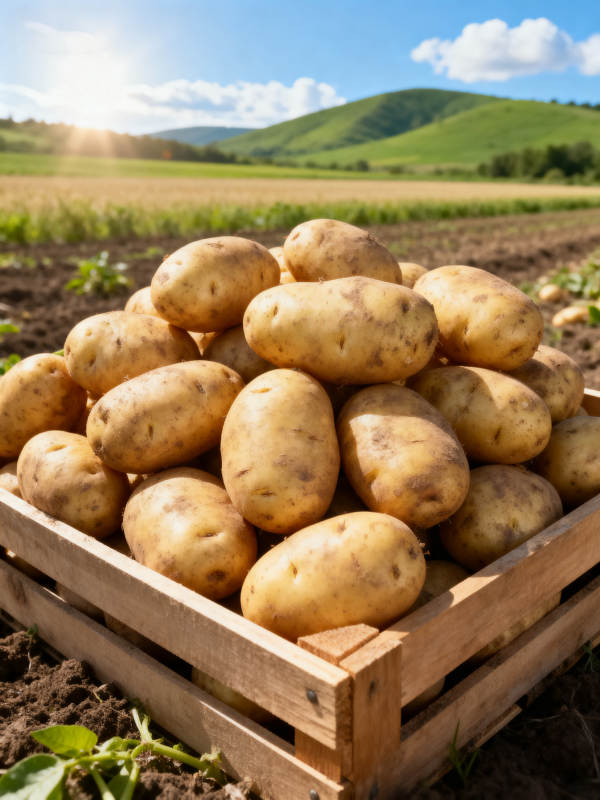 丰收的土豆图片
