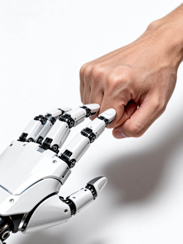 人机握手 未来已来图片