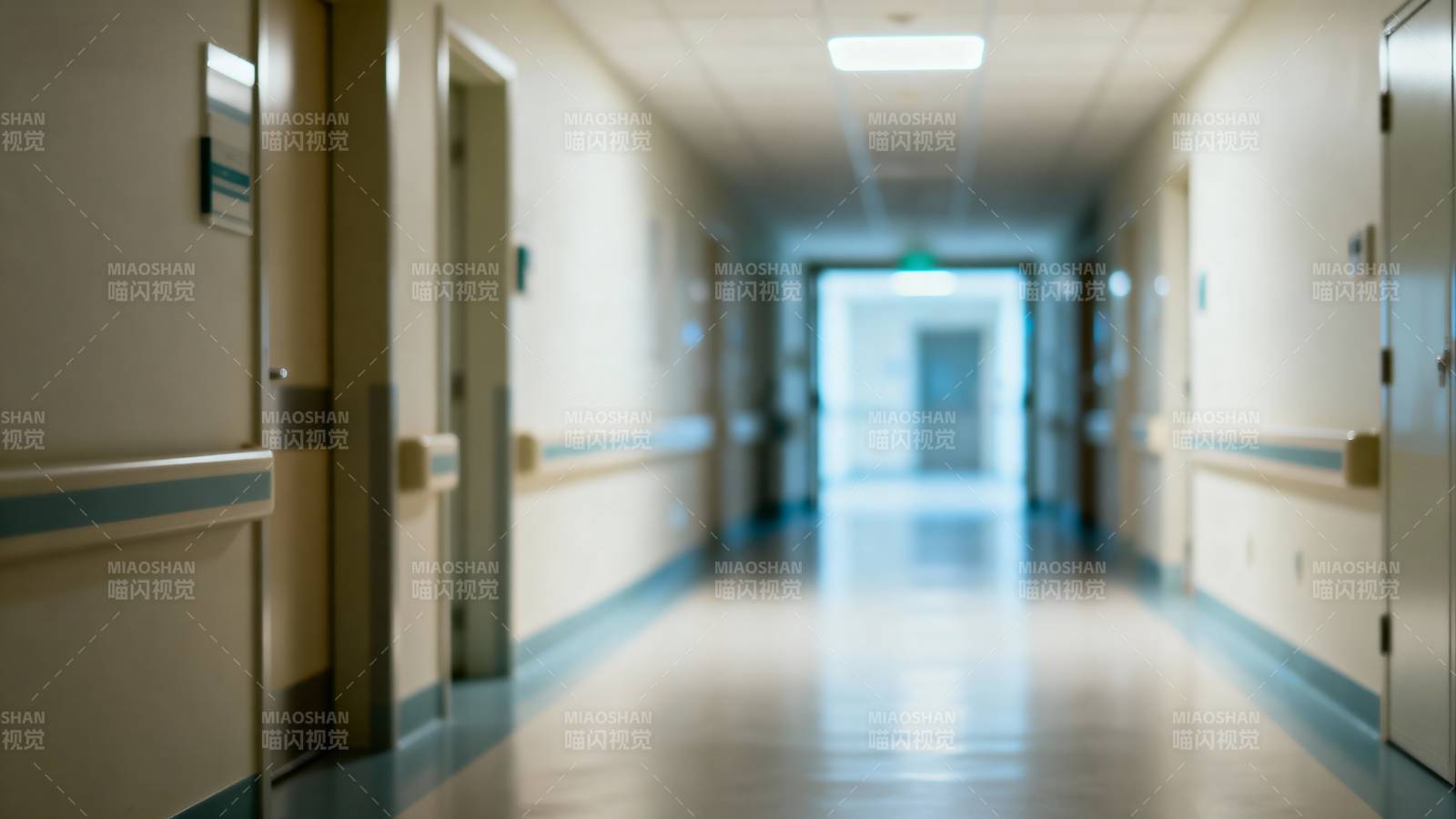 医院走廊静谧长廊图片