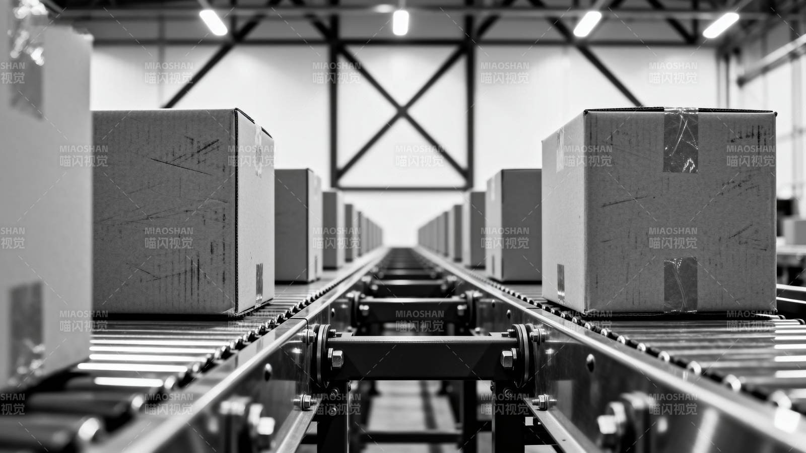 自动化物流传送带图片