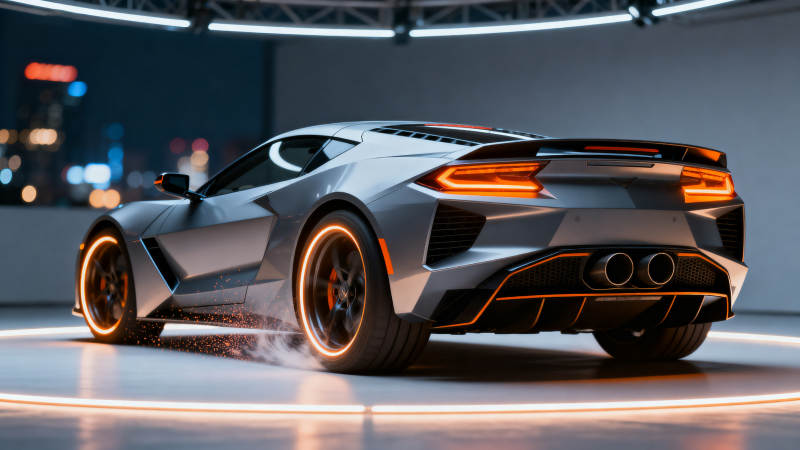 未来跑车亮相图片