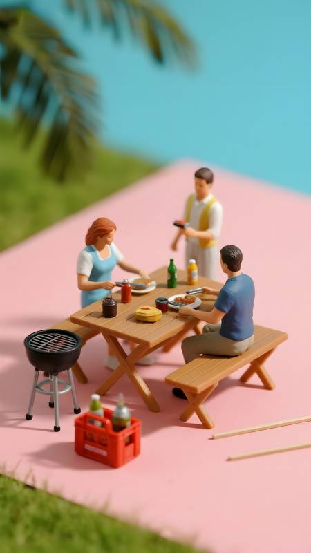 迷你烧烤聚会图片