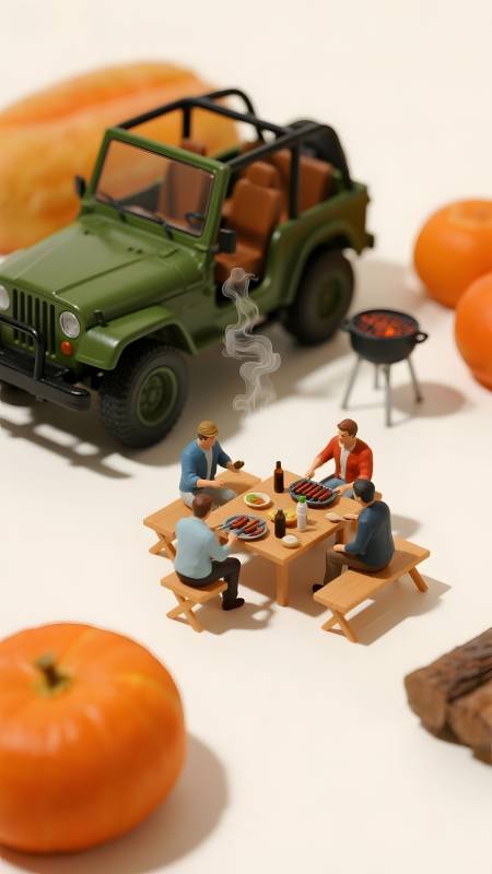 秋日野餐时光图片