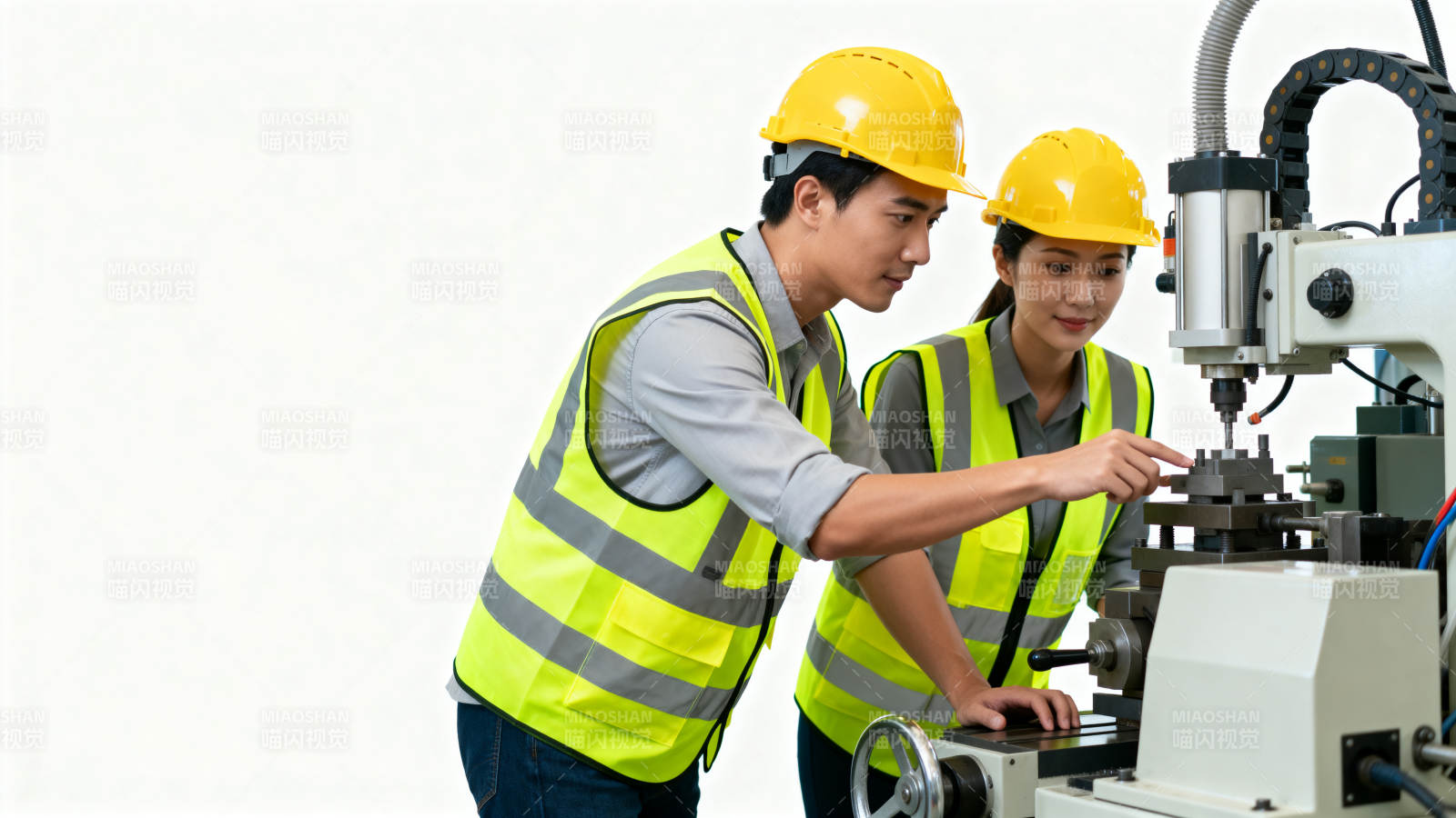 工人操作机床图片