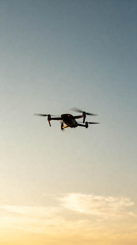 无人机翱翔天际图片