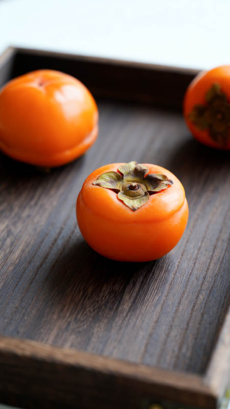 柿子静物图图片