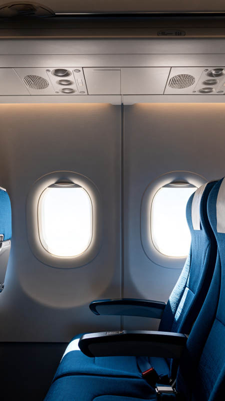 飞机客舱窗景图片