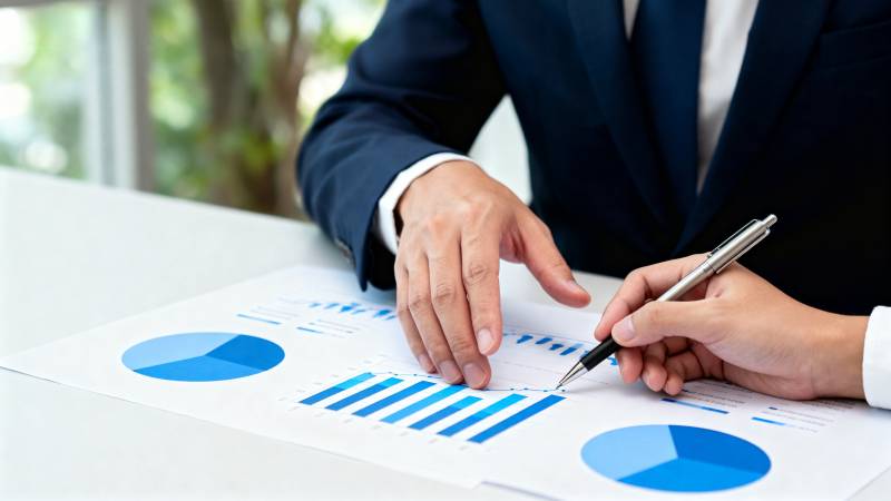 商务洽谈分析图表图片