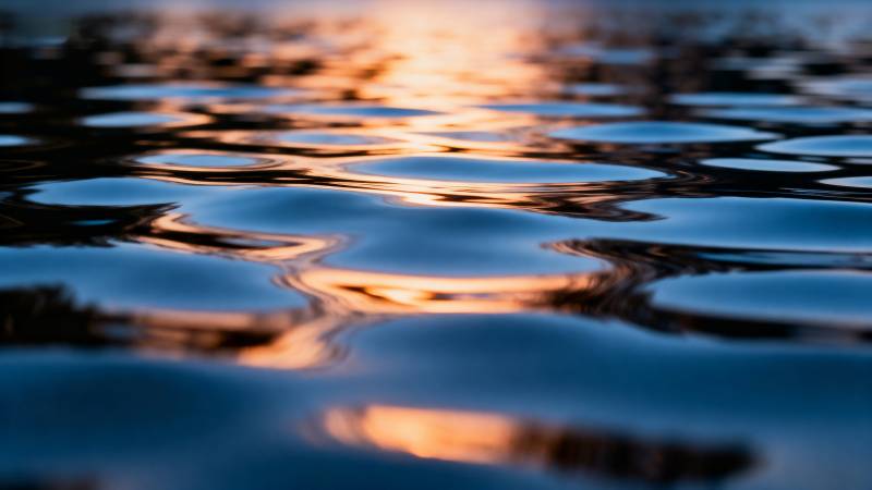 水面波光粼粼图片