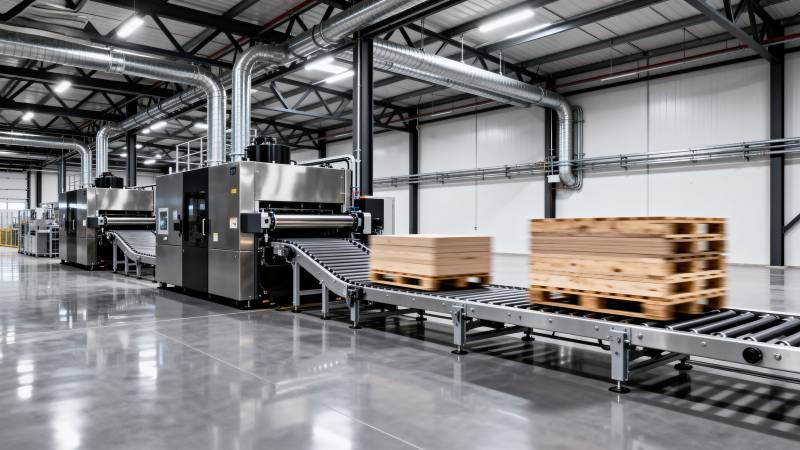 现代化工厂生产线图片