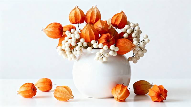 秋实花艺静谧美图片