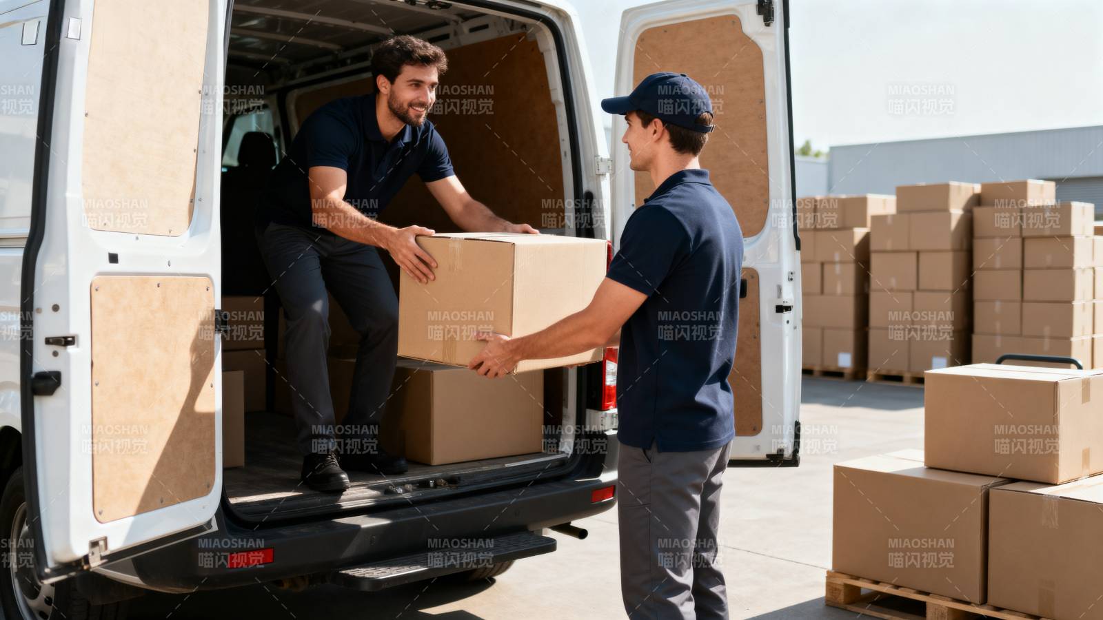 搬运工装卸货物图片