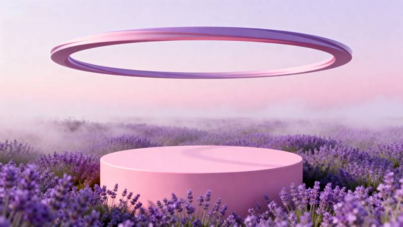 梦幻紫花环境图片