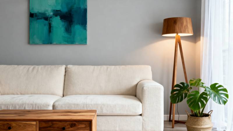 简约客厅一角图片