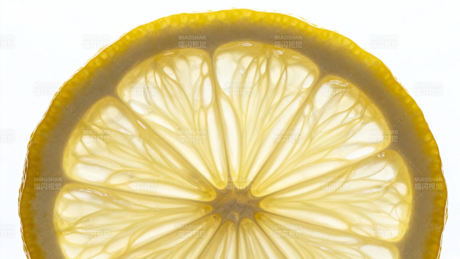 柠檬切片特写图片