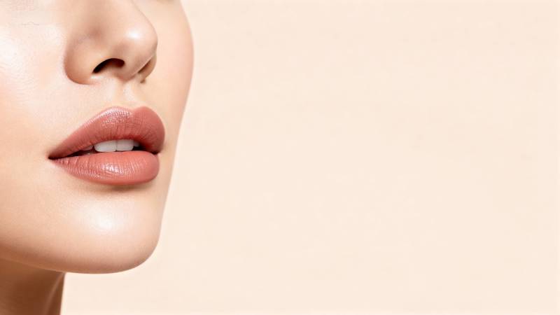 柔美唇色 自然光泽图片