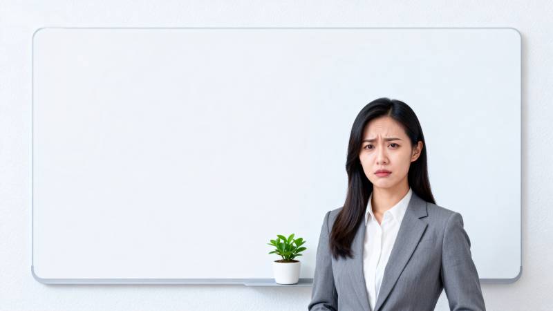 职场女性沉思瞬间图片