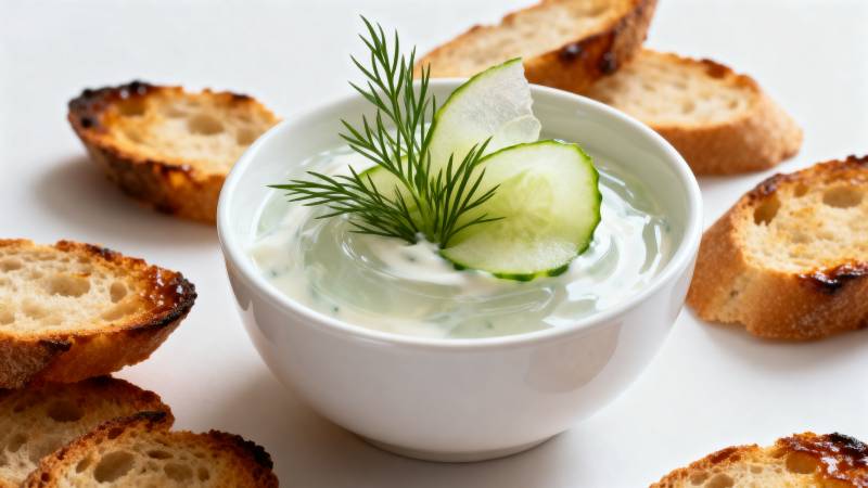 清爽黄瓜酸奶蘸酱图片