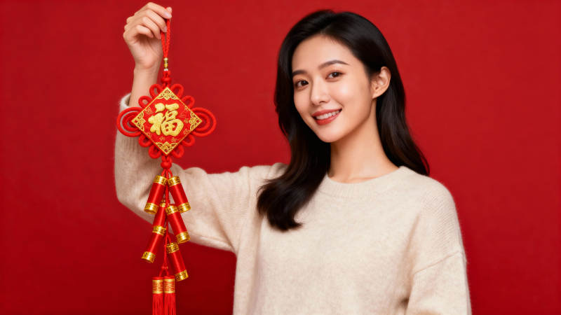 福字挂饰迎新春图片