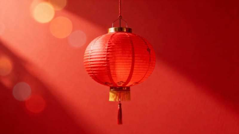 红灯笼挂饰图片
