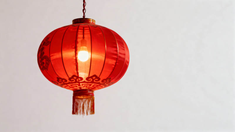 红灯笼悬挂图片