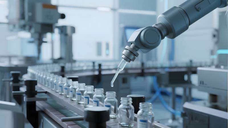 智能制药生产线图片