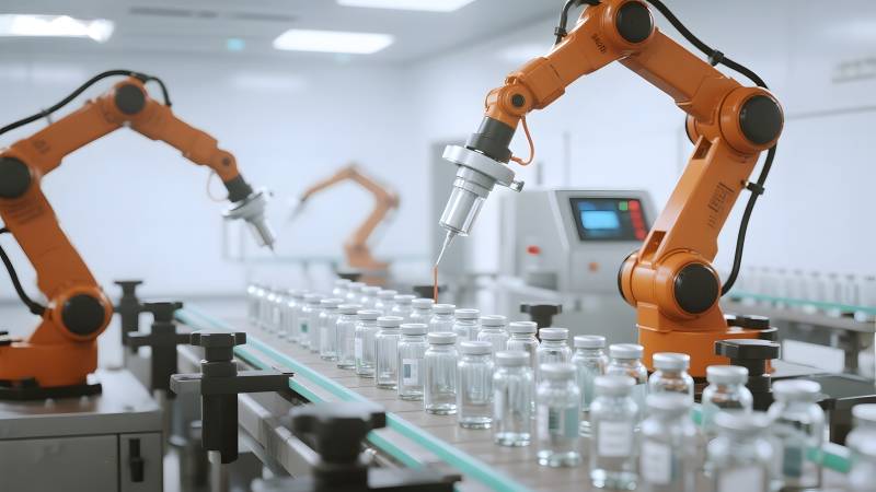 智能生产线作业图片