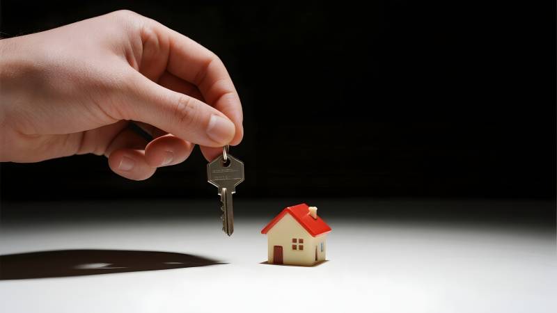 钥匙与小屋图片