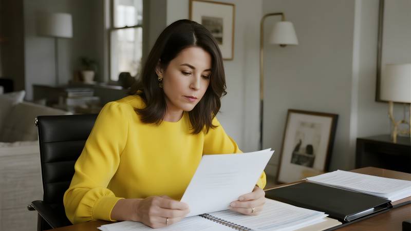 专注工作的女性图片