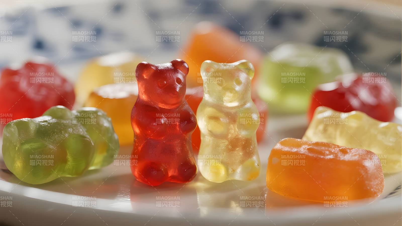 彩色小熊软糖图片