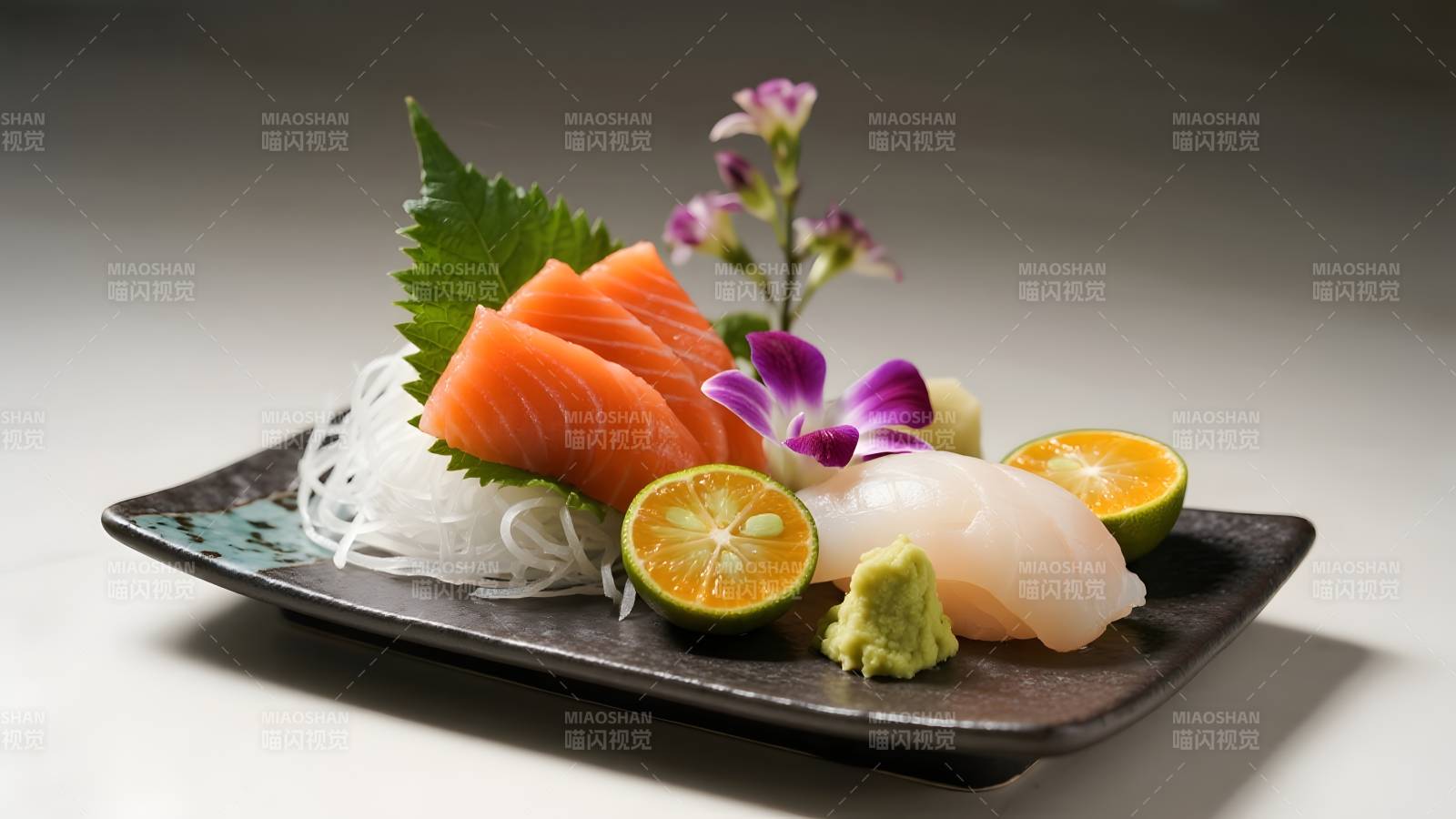 精致刺身拼盘图片