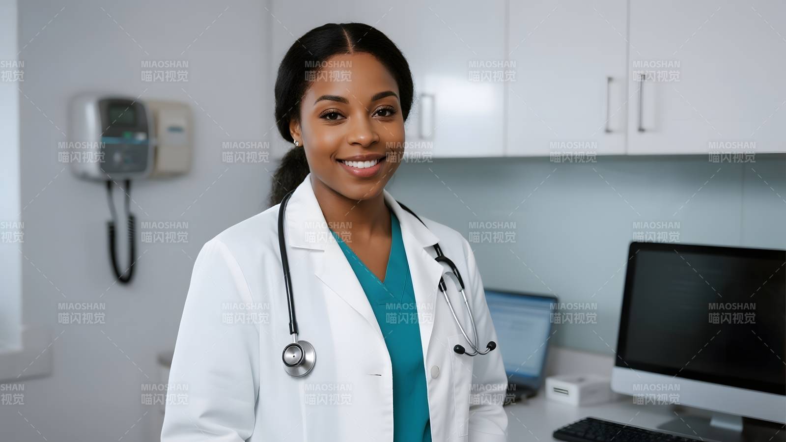 微笑的女医生图片