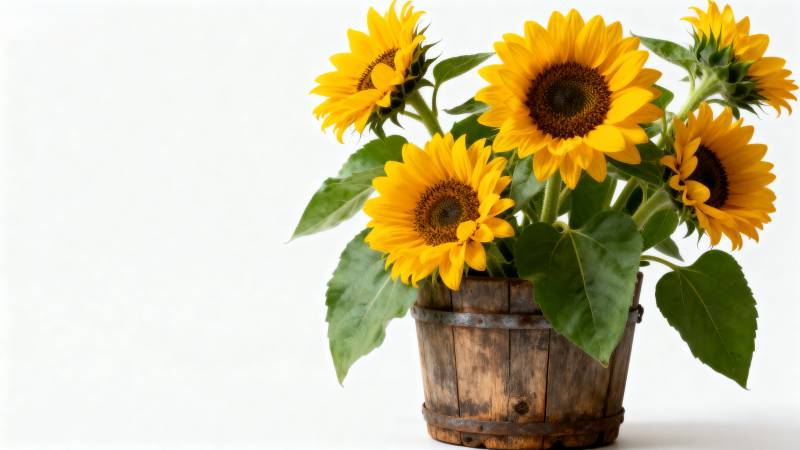 向日葵盆栽图片