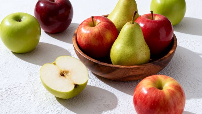 苹果梨子鲜果拼盘图片