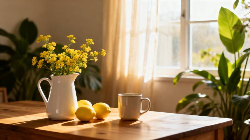 窗边的静谧时光图片