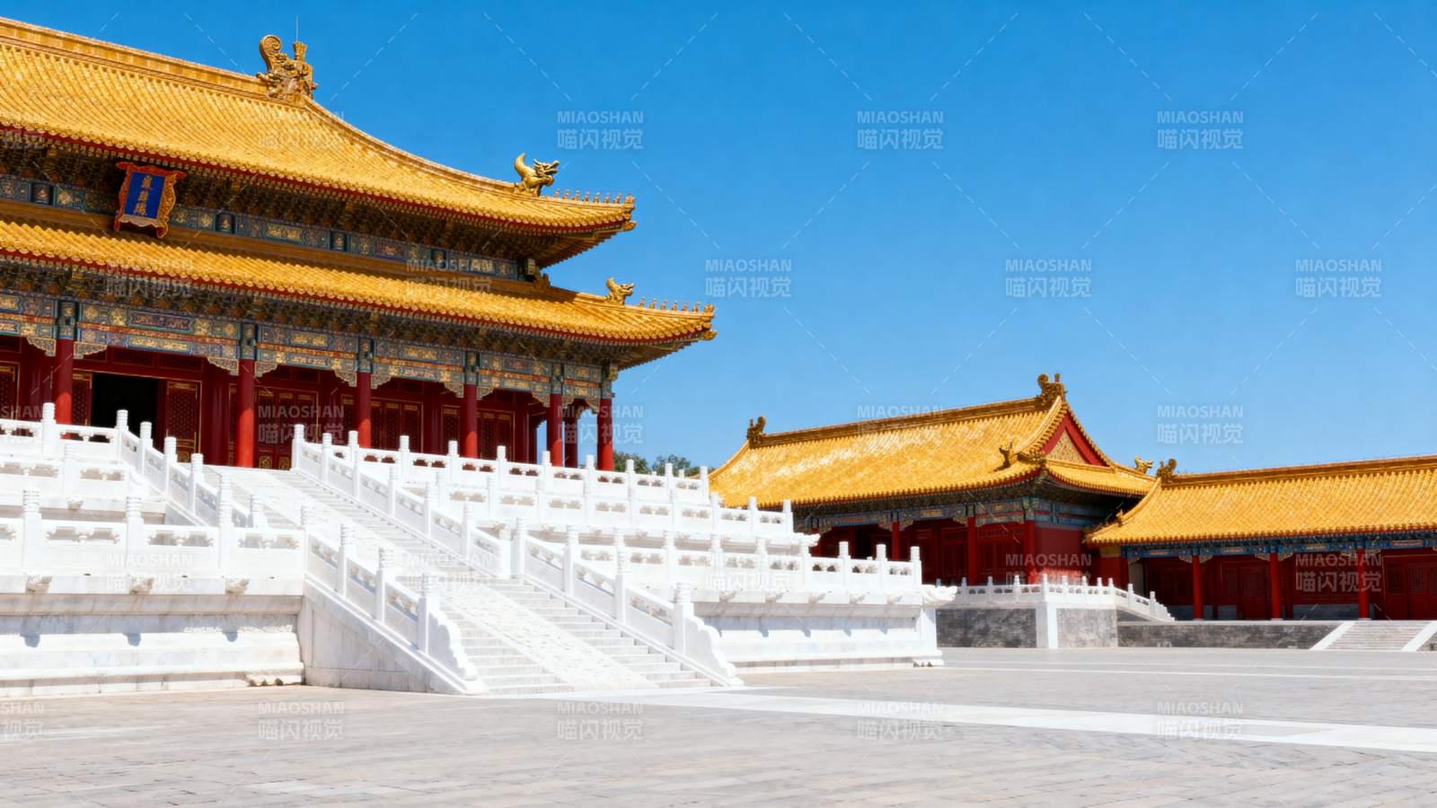 故宫金顶红墙图片