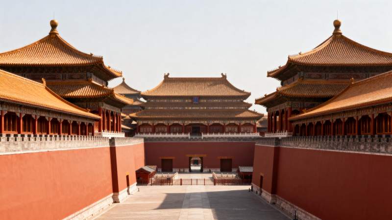 故宫宏伟殿宇图片