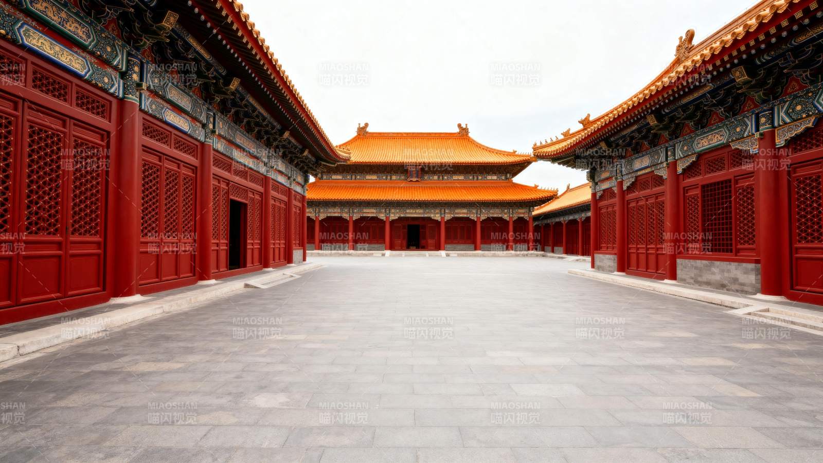 故宫庭院静谧景图片