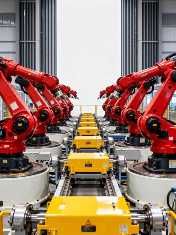 智能工厂机器人作业图片