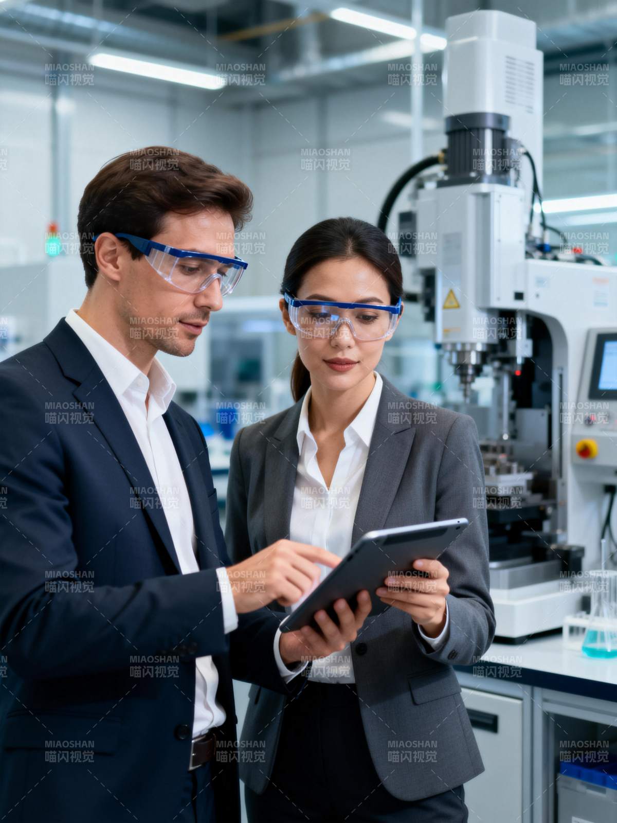 实验室中的专业协作图片