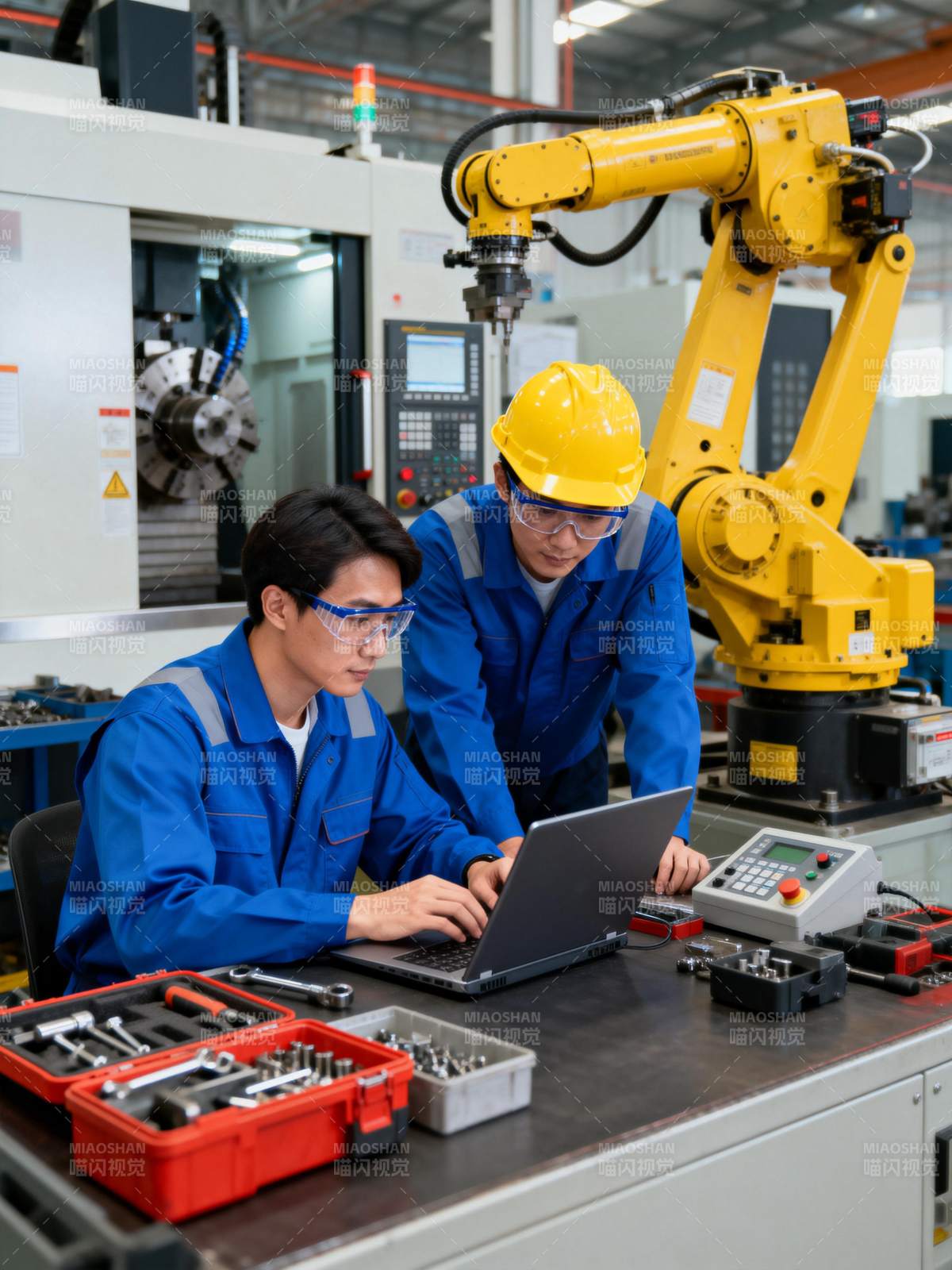 工厂技术人员协作图片