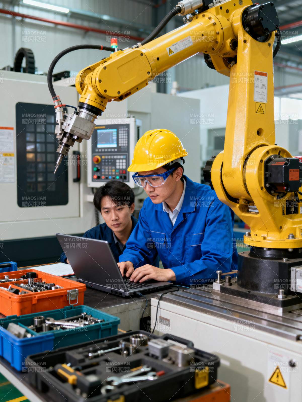 智能制造工程师协作图片