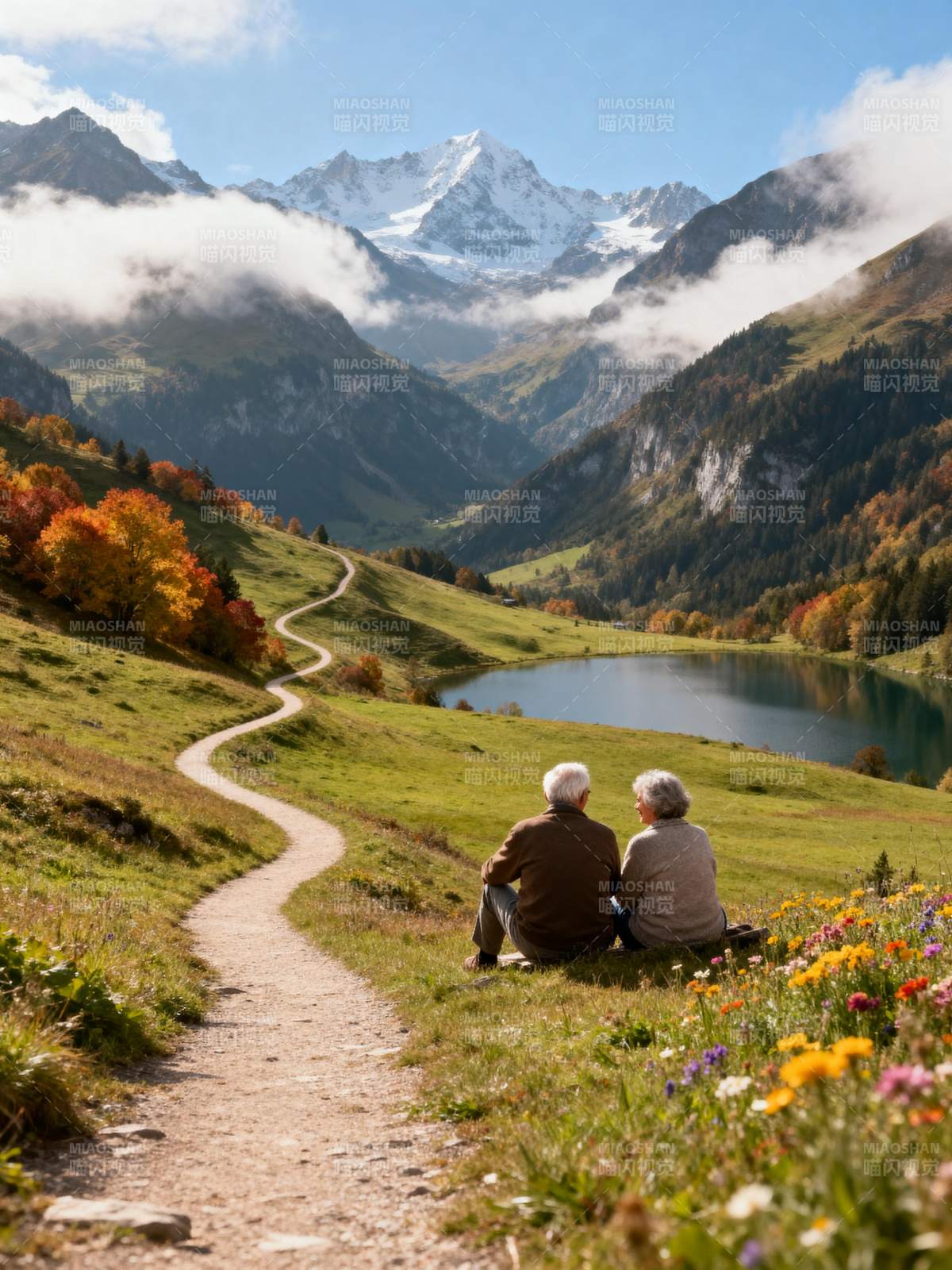 山湖静坐 岁月如歌图片